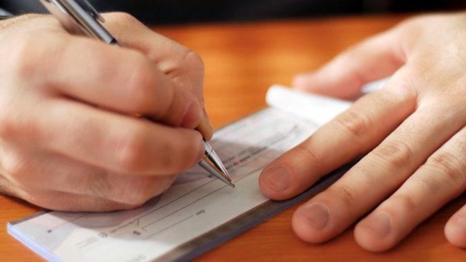 Do you write checks any more for purchases at the store?