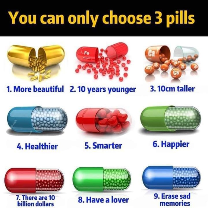If you were given these options, and only these, which ones would you choose?