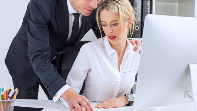 Is my co-worker sexually harassing me?
