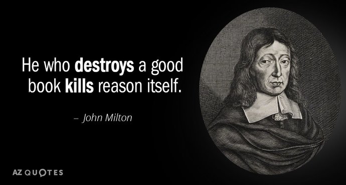 Are you in favor of banning books?