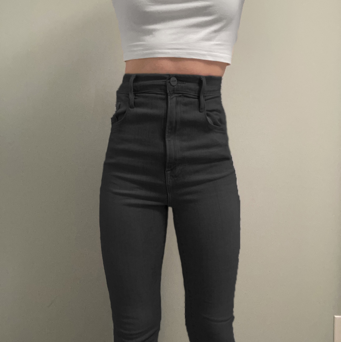 Is this an acceptable amount of midriff showing for going to college? My boyfriend told me to wear a longer top?