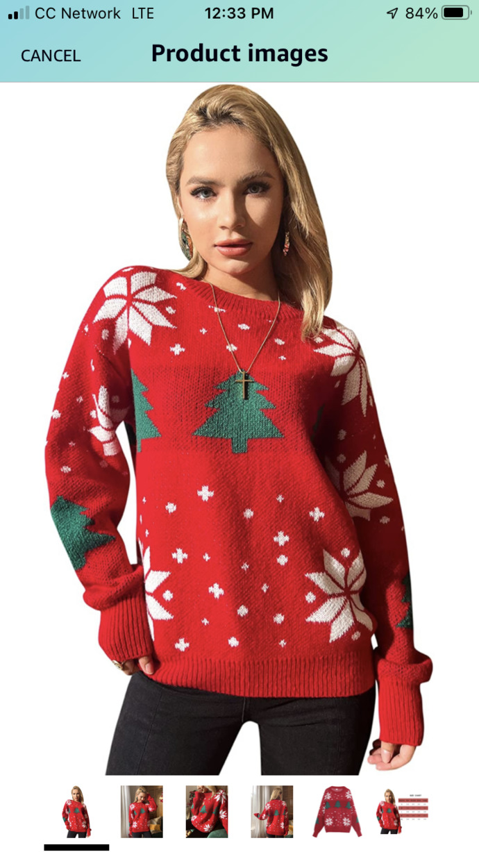 This is obviously not me in the photo. Im just showing the model whos wearing the jumper.