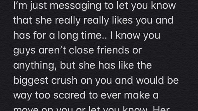 Messaging my sister’s crush?