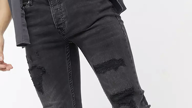 Do these jeans look like a good purchase? Are jeans like this in style? Are ripped jeans too adolescent for me?