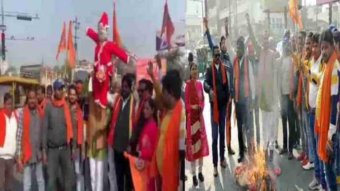 Hindu extremists back again with Chruch desecration, burning Santa Effigies and talking about killing all Muslims and other minorities. Thoughts?