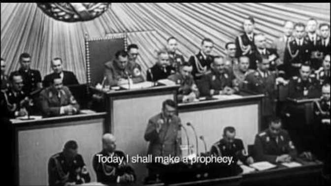Was hitler trying to save the world from the synagogue of satan?