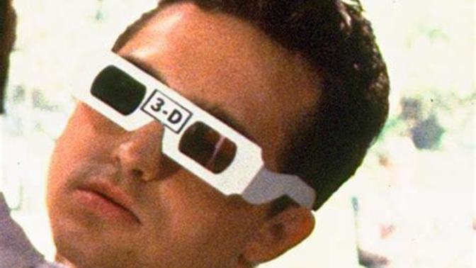 What would you think if you saw a guy wearing old style 3D glasses out in the open all the time?