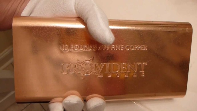 10 pound copper bar