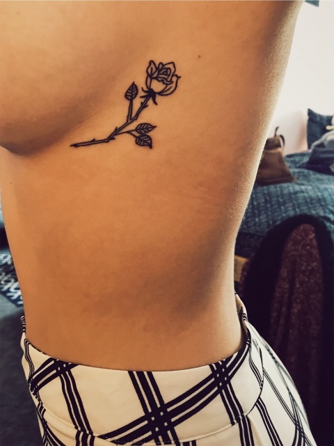 Girls do you have a side rib tattoo or want one there?