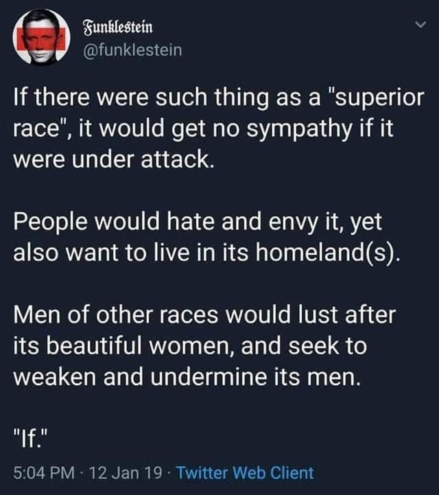 Do you think when minorities only ever go for white people that there is an underlying self hatred involved?