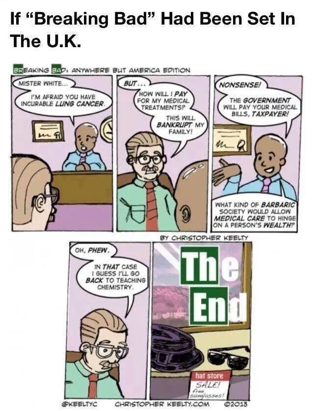 Why do liberals believe the breaking bad health care meme when its just not true?
