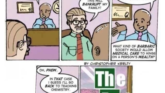 Why do liberals believe the breaking bad health care meme when it's just not true?