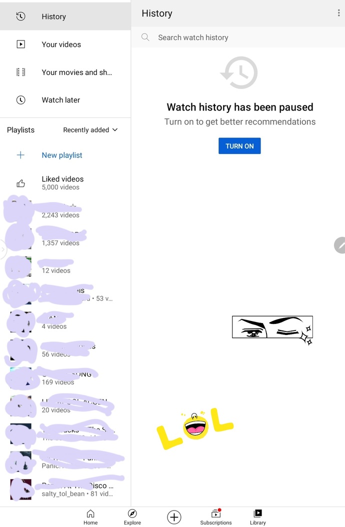 That's my yt history atm.