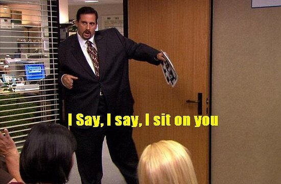 It’s the weirdest thing. I put on this suit and everyone assumes I’m fat.