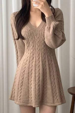 Which sweater dress would you choose for a casual meet up (with suede boots) ?