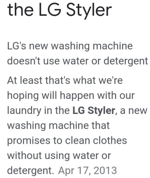 A new clothes washer what would happen if it was sold sense it doesnt use water?