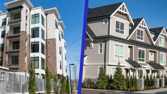 Are people living in apartments more than in houses?