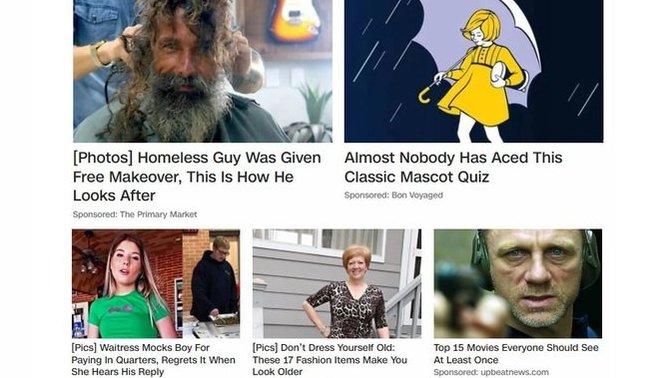 Which of these clickbait links would you be most likely to click?