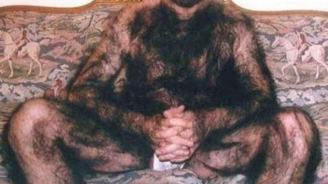 Are you so hairy, that your dog takes you out for walks?