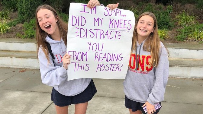 Do you agree high shool dress code could include the option on skirts?