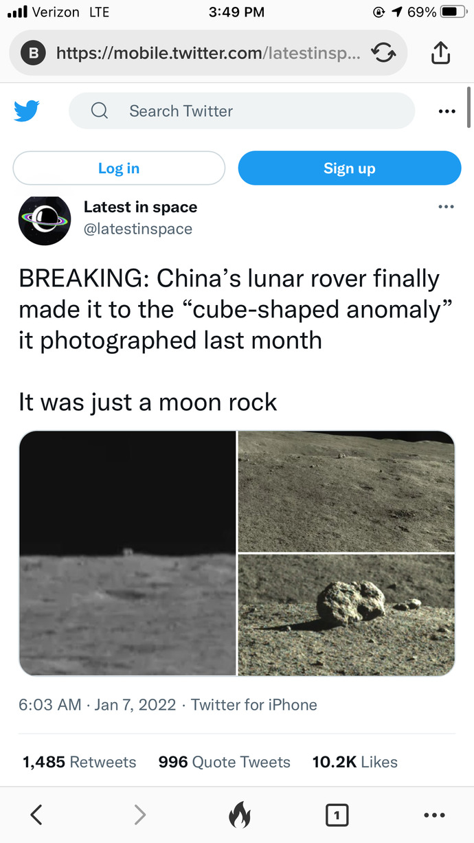 How sad are you that the ‘figure’ seen at a distance by Chinas lunar rover on the moon turned out to be just a rock?