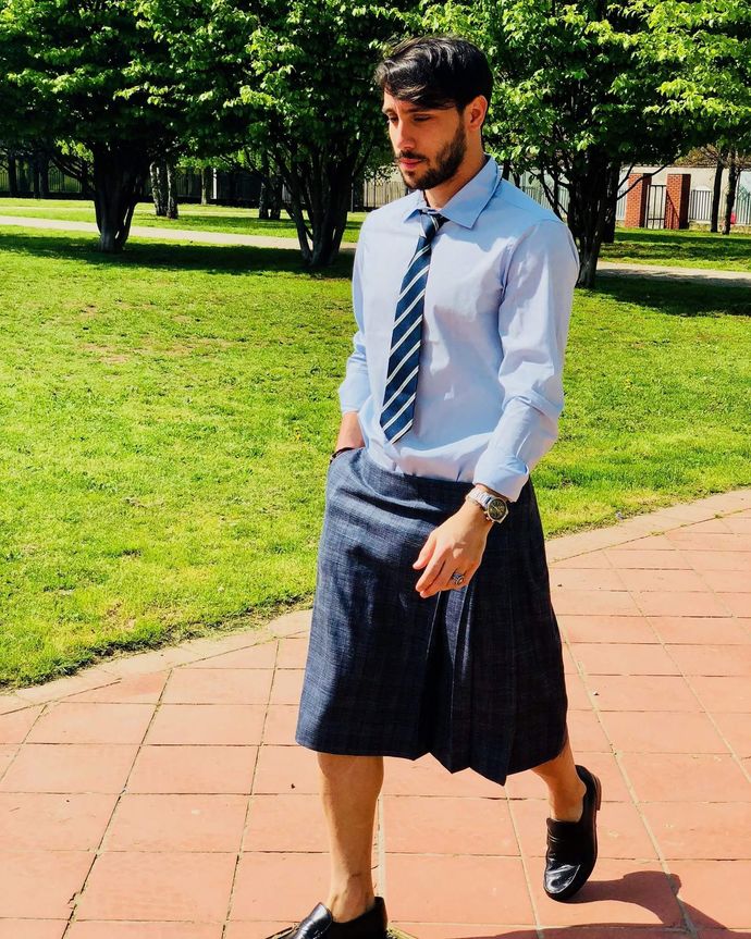 Why few men are fighting for skirts?