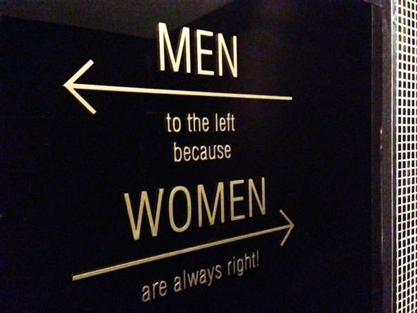Girls, is it discriminatory to only allow guys to use Mens Urinals? Guys what do you think?