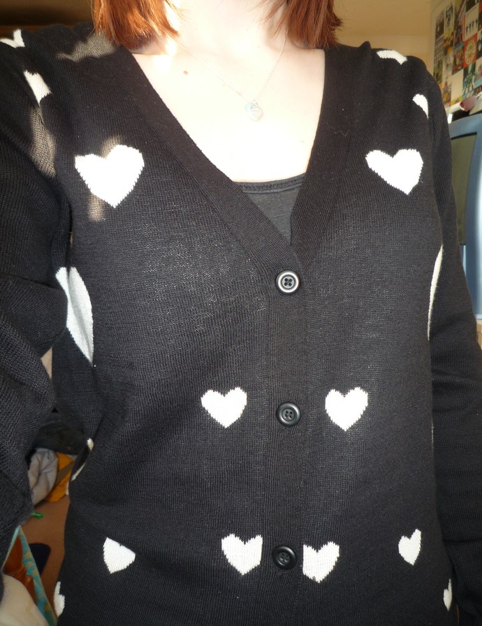 Wearing my new Cardigan which was a Christmas Present for the first time Yay or Nay?