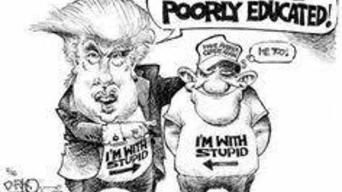 Who's more stupid Trump or His supporters?