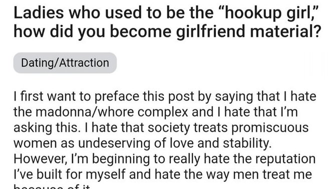 Gag, Is it possible to become a "girlfriend material" after the "hookup phase"? If yes, how?