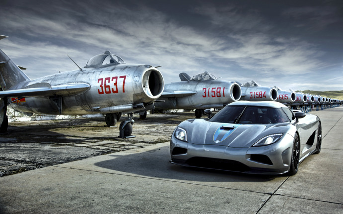 Which of these cars photos with military aircraft is your favorite?