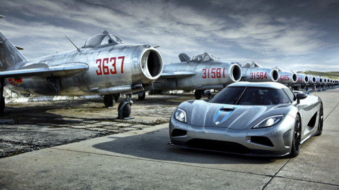 Which of these cars photos with military aircraft is your favorite?