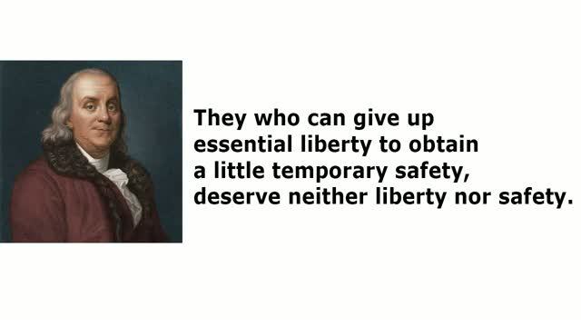 How many times must I post Ben Franklin on here?