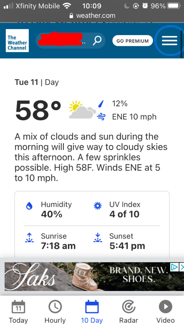 How's the weather where you live?