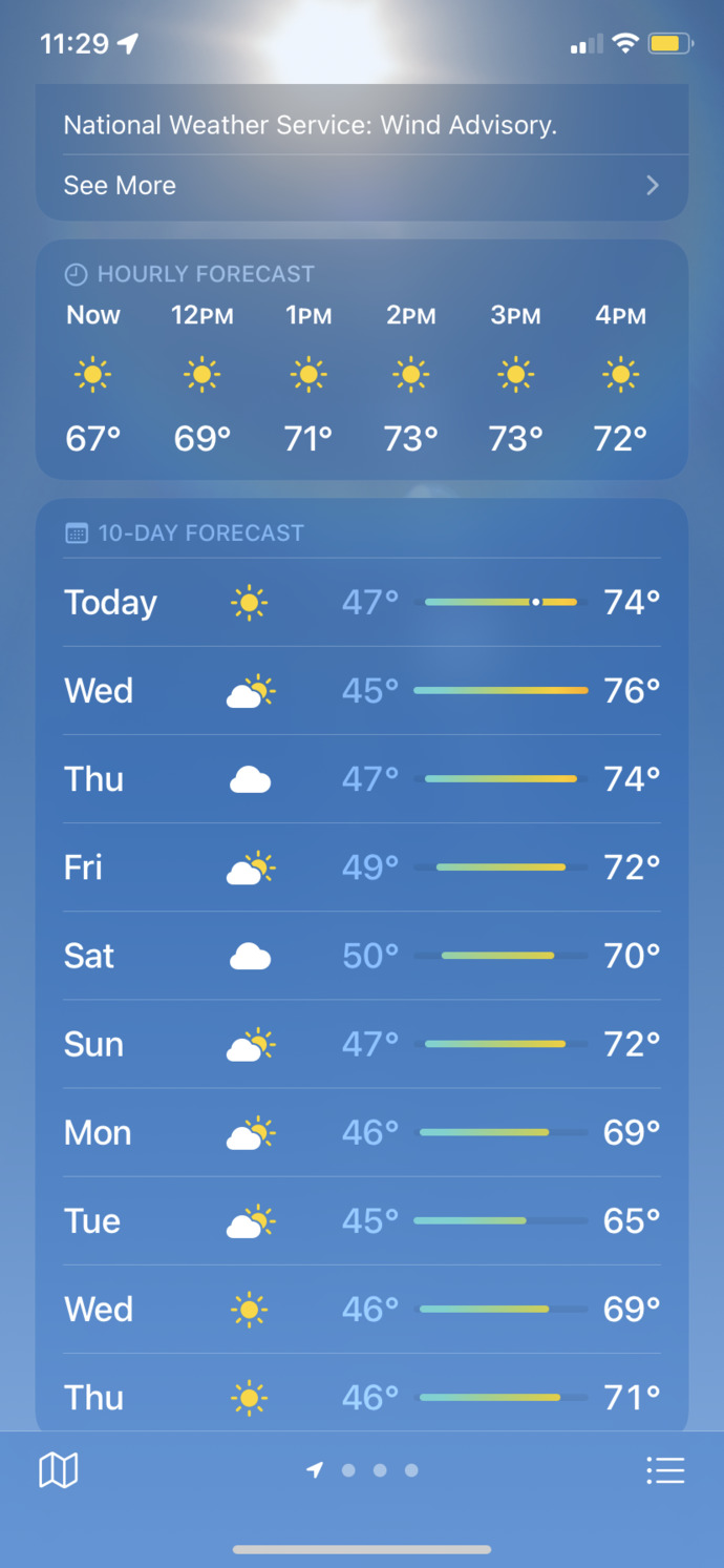 How's the weather where you live?