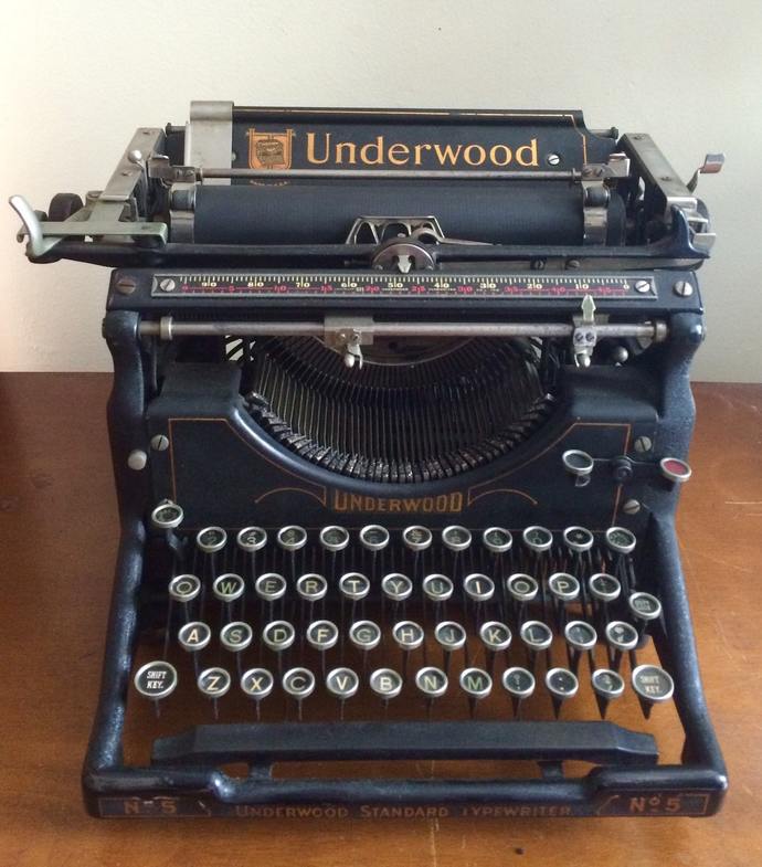 Underwood No 5. Great for developing strong fingers! And, they work during power failures. 