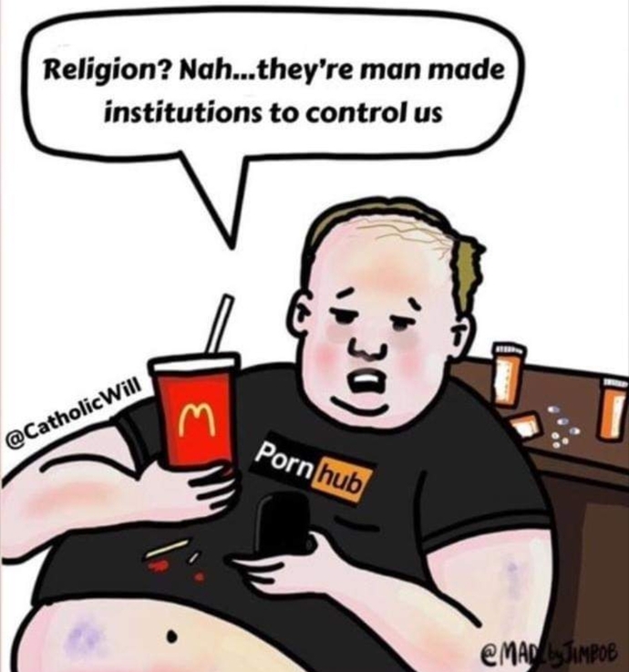 Why do people think religion is about control?
