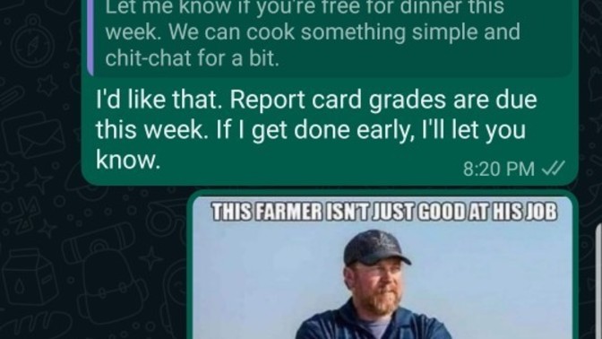 Boyfriend didn't text me for a whole day after this. He's been online a lot. He's also cut back on sending memes. Is he losing interest?