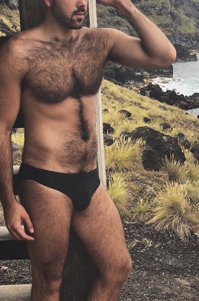 A guy with smooth legs or a guy with hairy chest too?