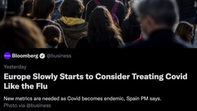 Do you support easing restrictions on Covid as Europe is thinking of doing?