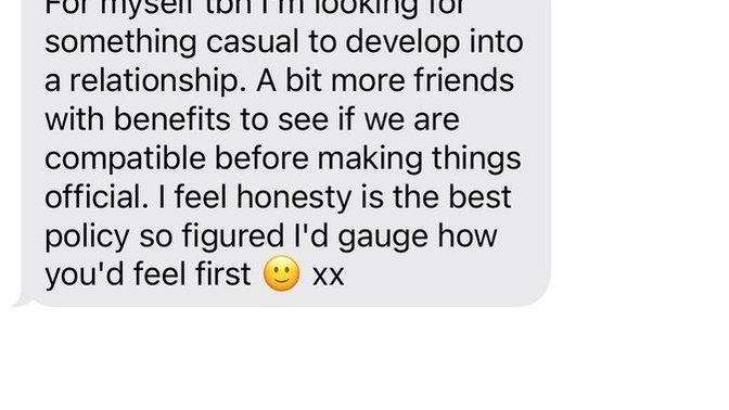 He said he wants Something casual to lead into a relationship. Thoughts?
