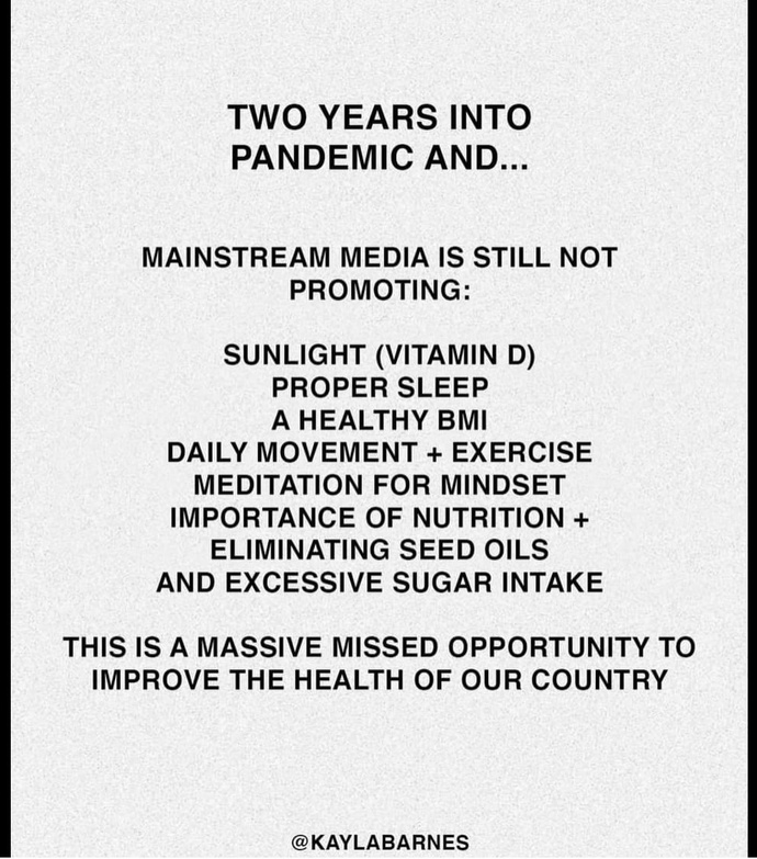 Why is the government not promoting things that give natural immunity?