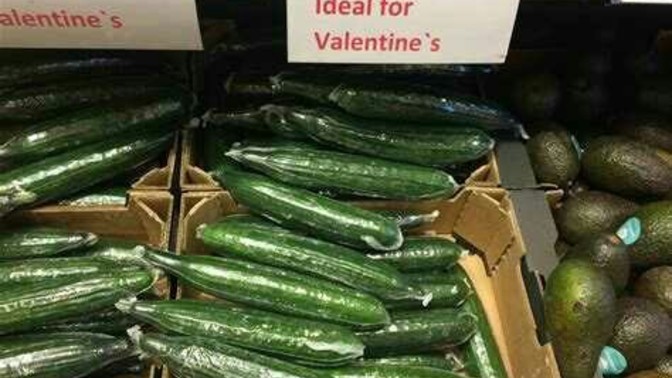 Most cucumbers are bought by women, most chickens by men. True or false?