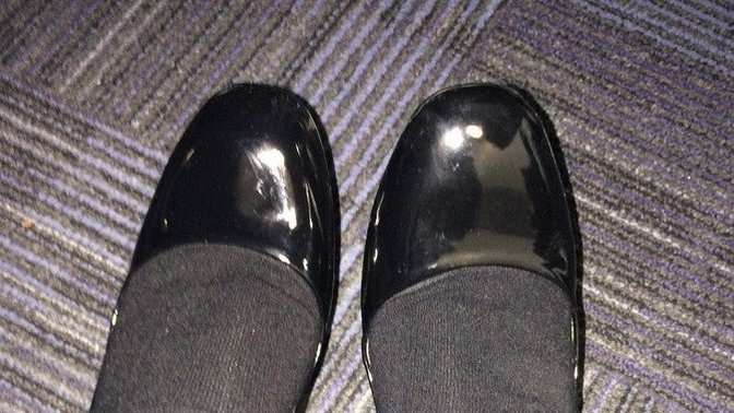 New Shoes Do these look fine to wear to an interview in about 4 hours time?