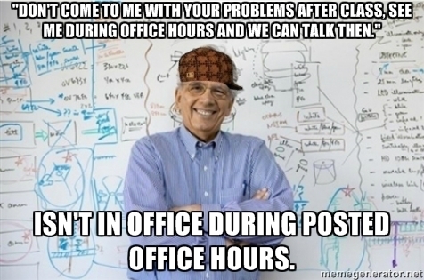 How do you feel about professors? I dont think I like them that much anymore?