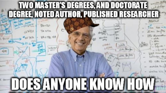 How do you feel about professors? I don't think I like them that much anymore?