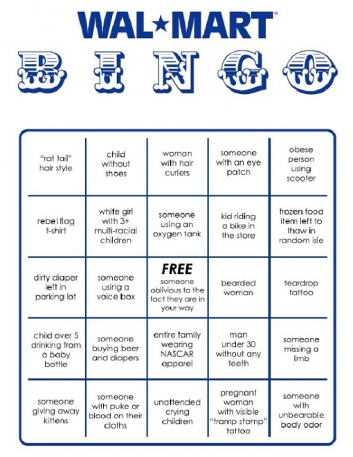 Walmart bingo