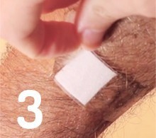 How do you remove a sticking plaster?