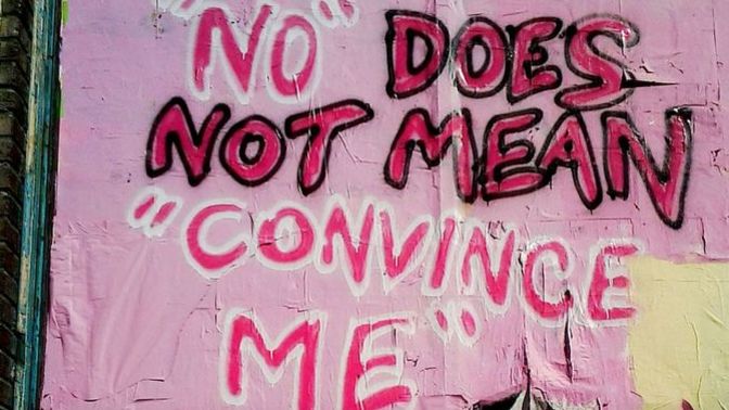 Why do some guys think no means yes?