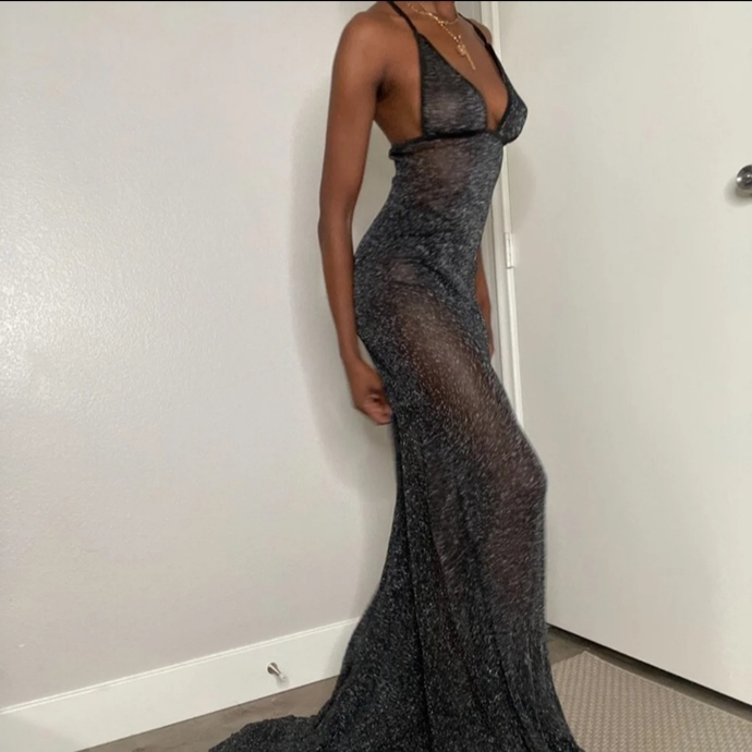 I am going to a conversation later, hows my evening gown looking?